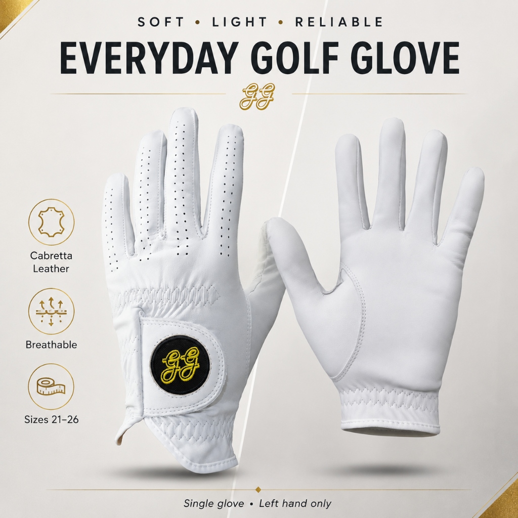 GG Everyday Cabretta Leather Golf Glove β 5-Pack Bundle