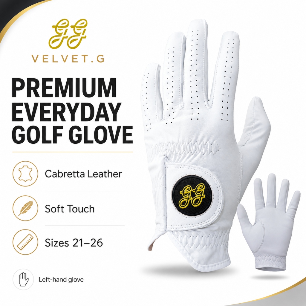 GG Everyday Cabretta Leather Golf Glove — 100% Sheepskin, Left Hand genuine cabretta leather golf glove Malaysia - thumbnail 5