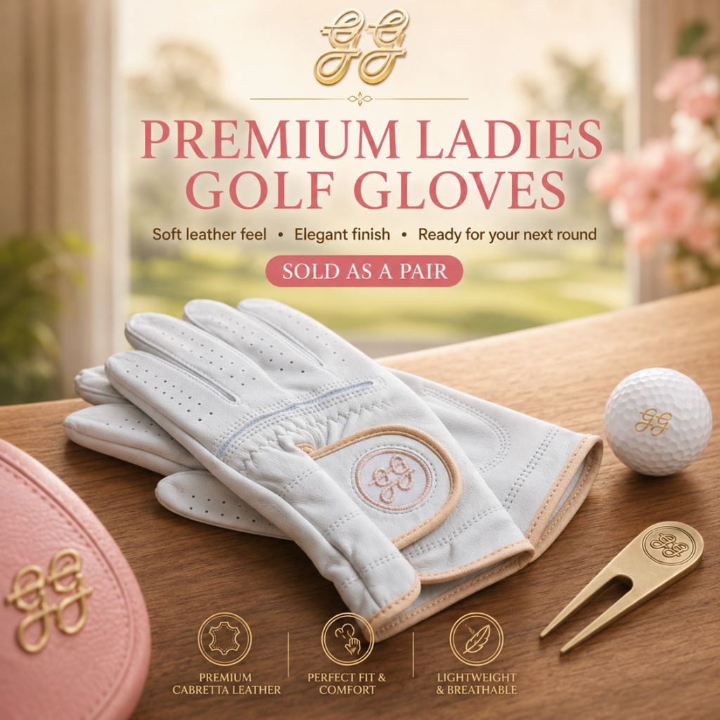 GG Ladies Cabretta Leather Golf Glove β 2-Pair Set (4 Gloves)