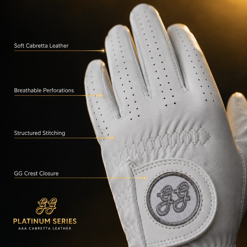 GG Platinum AAA Cabretta Leather Golf Glove β 3-Pack Bundle